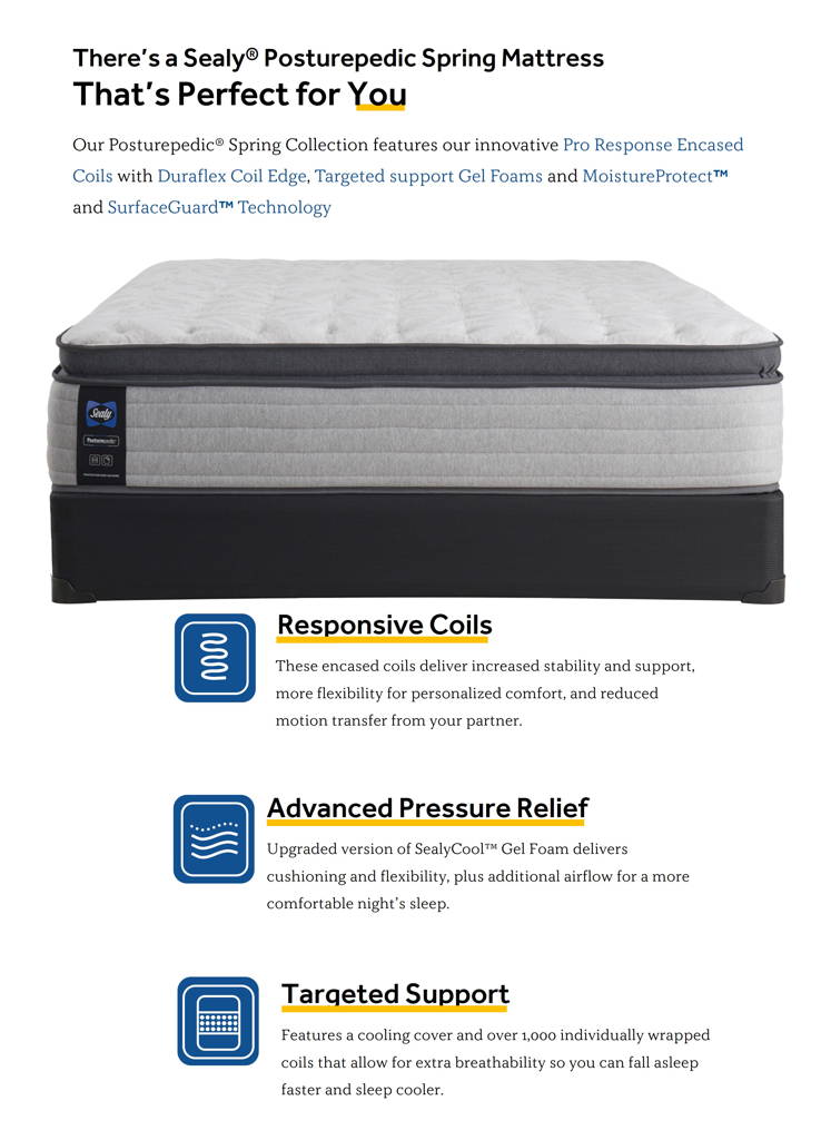 Sealy coil shop spring mattress